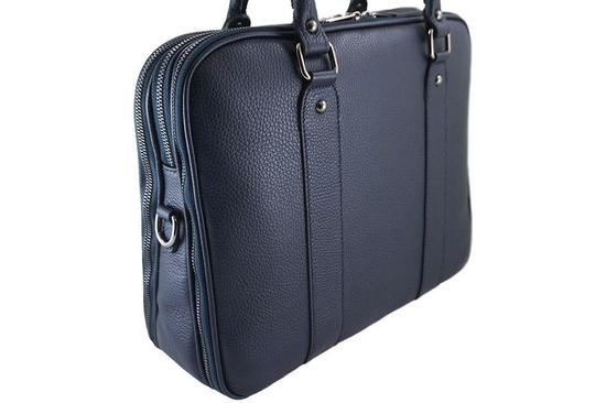 Aktówka skórzana damska - Barberini's - Czarna