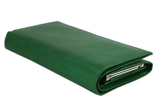 Klasyczny portfel skórzany damski - Czarny