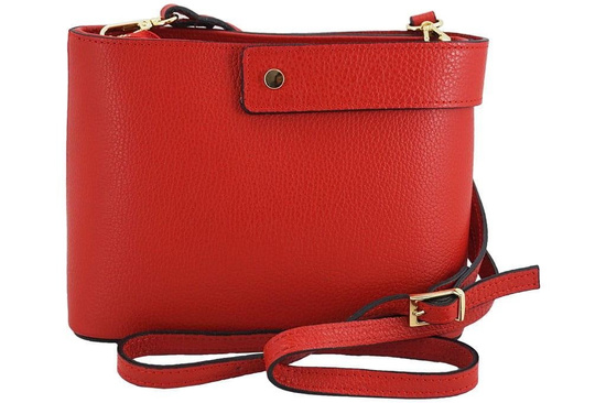 Torebki skórzane listonoszki - Barberini's - Szara ciemna 