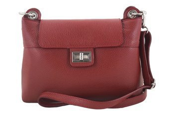 Torebka damska skórzana crossbody - Czerwona