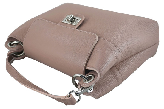 Torebka damska skórzana crossbody - Granatowa