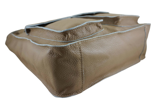 Torba shopper bag do pracy - beżowa