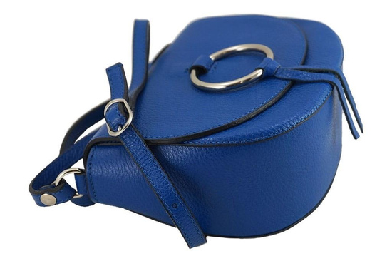 Damska skórzana listonoszka włoska - Beżowa ciemna