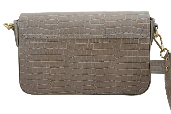 Wizytowe torebki z ozdobnym zapięciem - Beżowa 