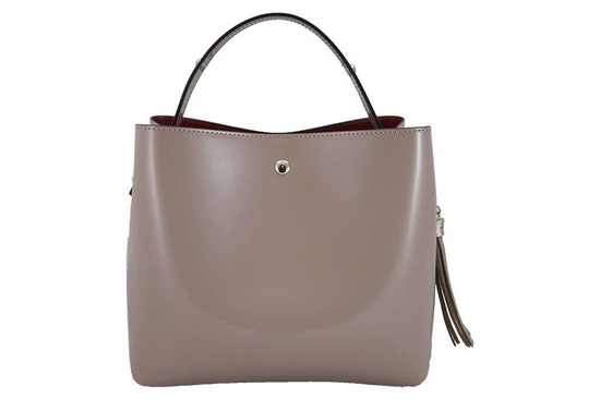 Elegancka torebka lakierowana - granatowa