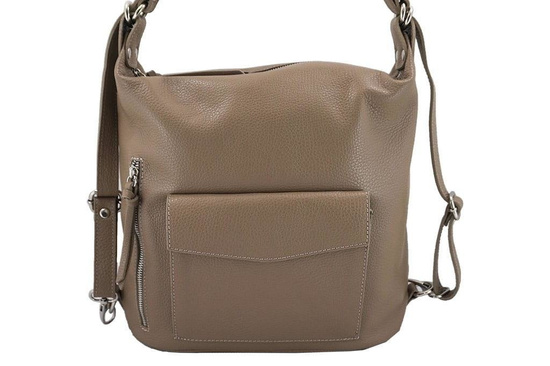 Torebka - plecak skórzany Barberini's - Granatowa 