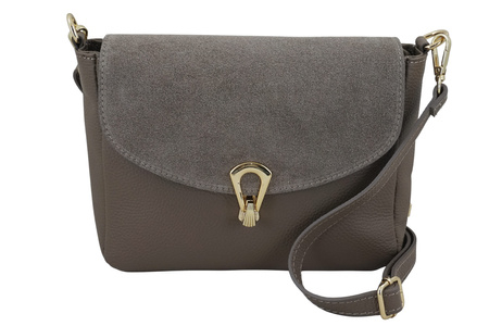 Torebka Barberinis ze złotym zapięciem - Beżowa ciemna