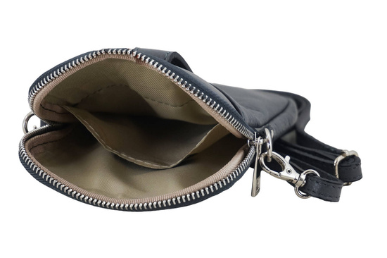 Skórzane etui na telefon - Szare ciemne