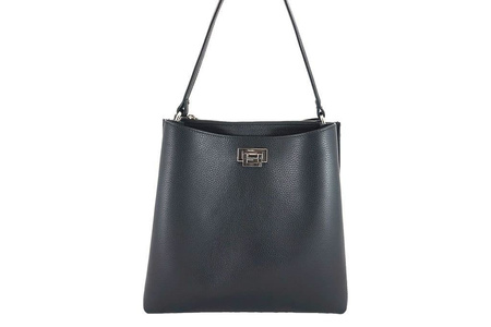 Duża torba damska skórzana na ramię jasnobrązowa