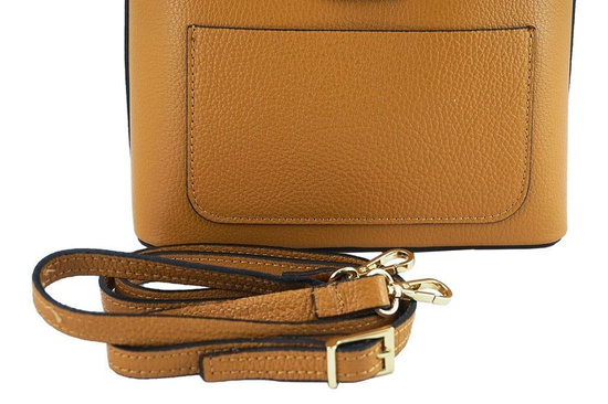 Torebki skórzane listonoszki - Barberini's - Szara ciemna 