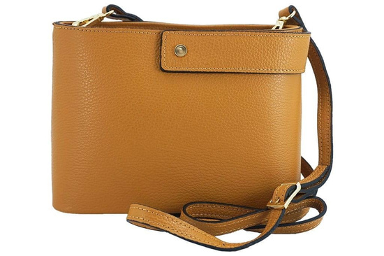 Torebki skórzane listonoszki - Barberini's - Szara ciemna 