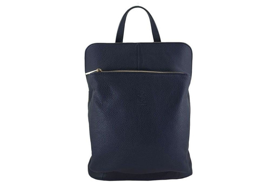 Modny plecak skórzany - Barberini's - Bordowy 