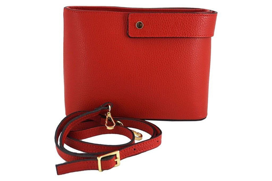 Torebki skórzane listonoszki - Barberini's - Szara ciemna 