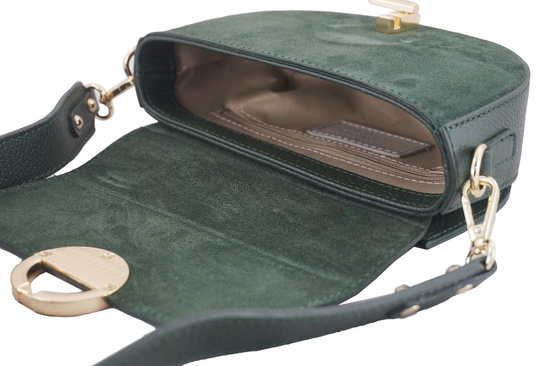 Modna torebka wizytowa skórzana - Czerwona