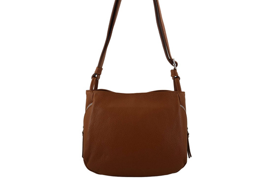 Klasyczna listonoszka skórzana - Brązowa jasna 