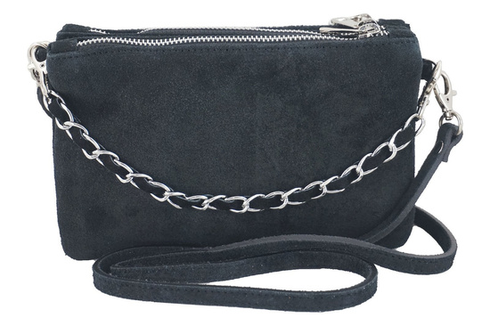 Barberini's - listonoszka zamszowa - Różowa pudrowa