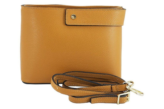 Torebki skórzane listonoszki - Barberini's - Szara ciemna 