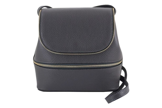 Listonoszki włoskie skórzane - Barberini's - Czarna 