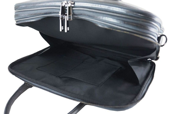 Aktówka skórzana damska - Barberini's - Bordowa 