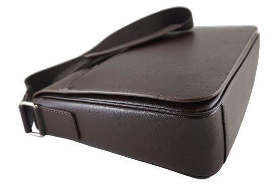 Torba męska na ramię - Barberini's - Brązowa ciemna 