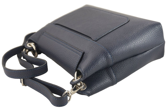 Torebka damska skórzana crossbody - Granatowa