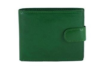 Portfel męski skórzany Barberini's - Zielony ciemny