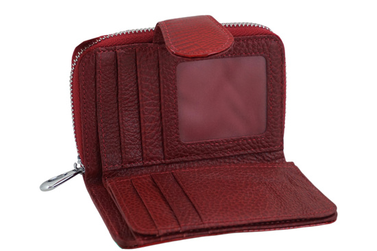 Ekskluzywny portfel damski lakierowany - Czerwony