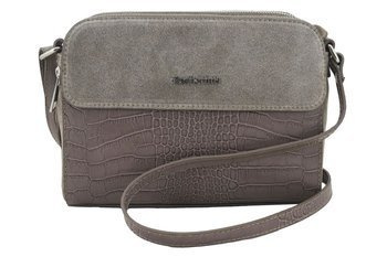 Stylowa torebka crossbody trzykomorowa - Beżowa ciemna