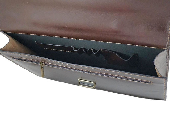 Teczki skórzane męskie - Barberini's - Czarny 