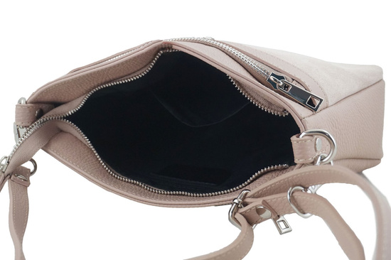 Wizytowa torebka damska skórzana - Czarna 