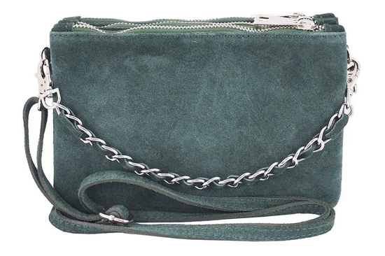 Barberini's - listonoszka zamszowa - Różowa pudrowa