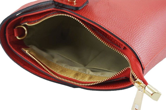 Torebki skórzane listonoszki - Barberini's - Szara ciemna 