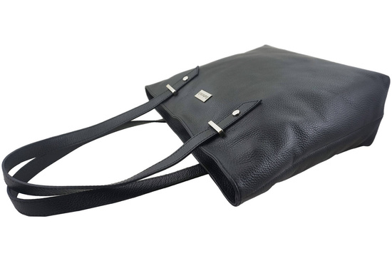 Shopper bag - duża torebka miejska - Czarna