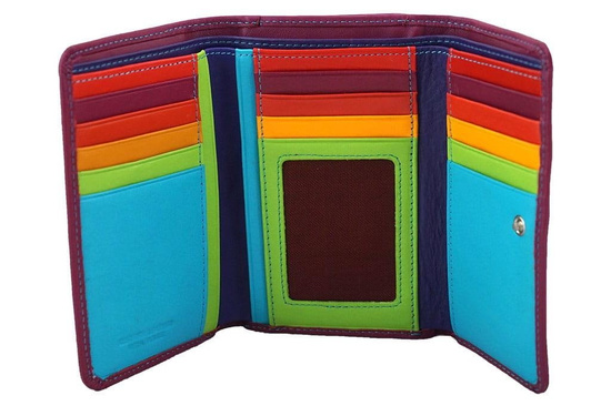 Barberini's klasyczny portfel damski - Fuksja 