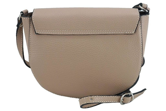 Damska skórzana listonoszka włoska - Czarna