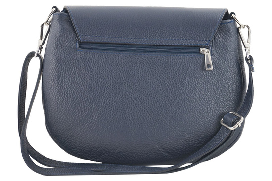 Duża torebka listonoszka ze skóry - Brązowa jasna