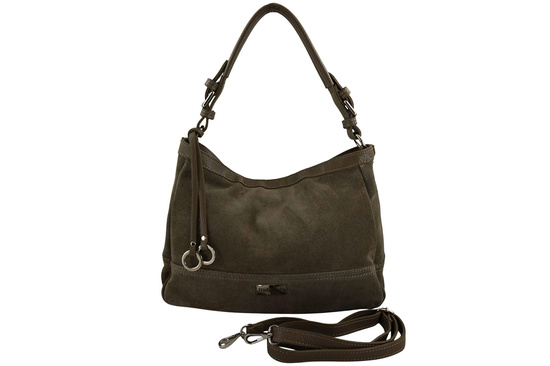 Torebka Barberinis zamszowa klasyczna - Beżowa ciemna 