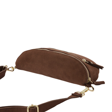 Zamszowa nerka damska Barberinis - Brązowa