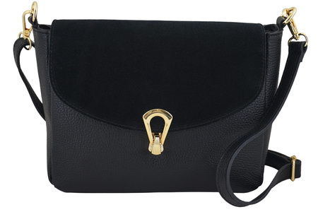 Torebka Barberinis ze złotym zapięciem - Czarna