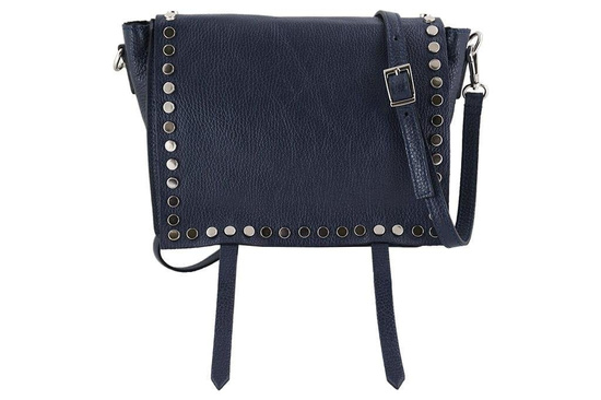 Torebka - listonoszka damska skórzana Barberini's - Granatowa