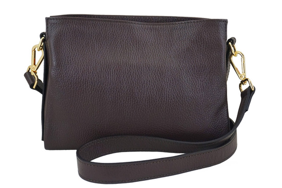 Funkcjonalna torebka damska na ramię - Brązowa ciemna 