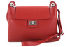 Torebka damska skórzana crossbody - Szara ciemna 