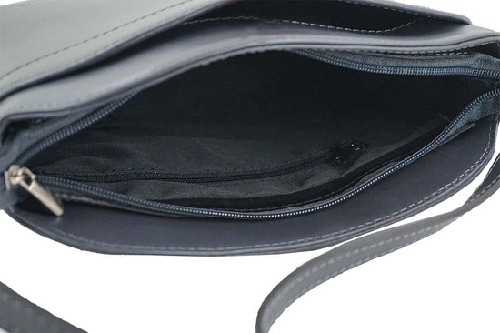 Klasyczne listonoszki damskie skórzane - Barberini's - Brązowe 