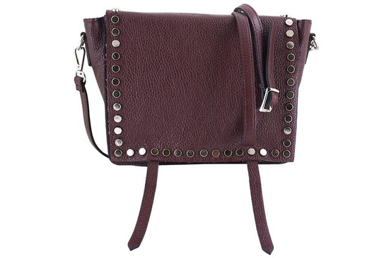 Torebka - listonoszka damska skórzana Barberini's - Granatowa