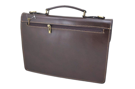 Teczki skórzane męskie - Barberini's - Czarny 