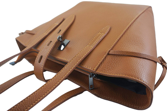 Klasyczna i elegancka torebka damska - Szara ciemna 