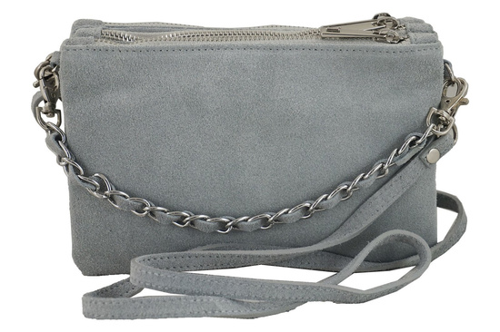 Barberini's - listonoszka zamszowa - Różowa pudrowa