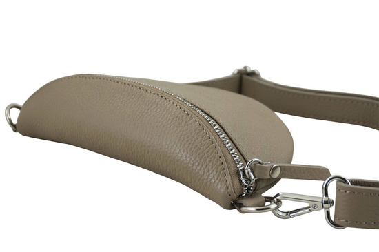 Saszetka / nerka skórzana młodzieżowa - Beżowa