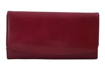Skórzane portfele damskie -  Barberinis - Czerwony
