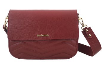 Torebka skórzana crossbody włoska - Czerwona